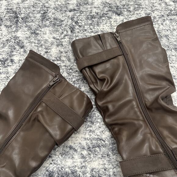 Rialto Crystal Women's Boot Riding Boots Equestrian Size 8 Brown High - Picture 8 of 12